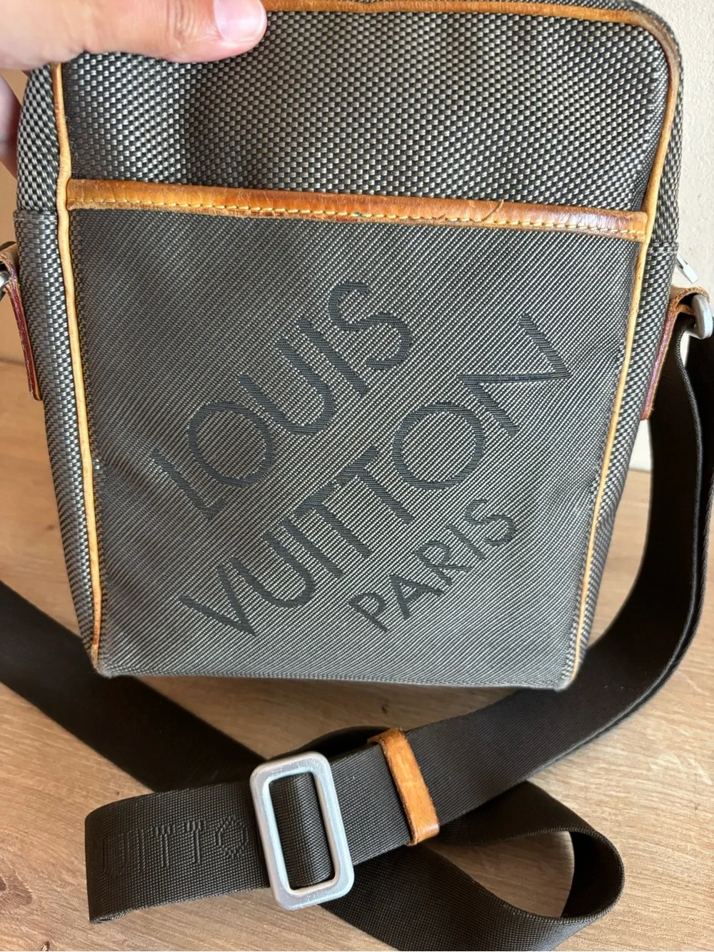 Louis Vuitton Brown and Black Messenger Bag